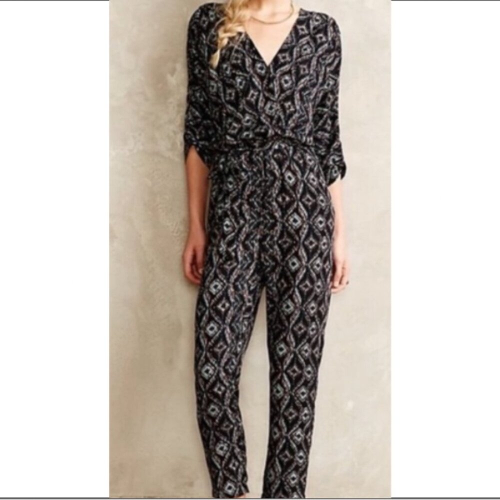 Anthropologie Elevenses Darcy Jumpsuit XS